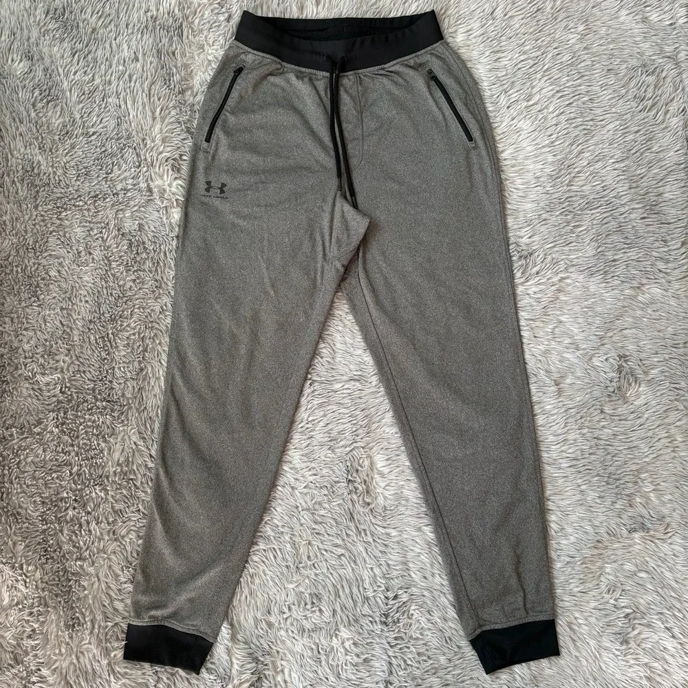 Under Armour Dri-fit Jogger Pants Gray Men's Medium Athletic Workout Run Casual‎